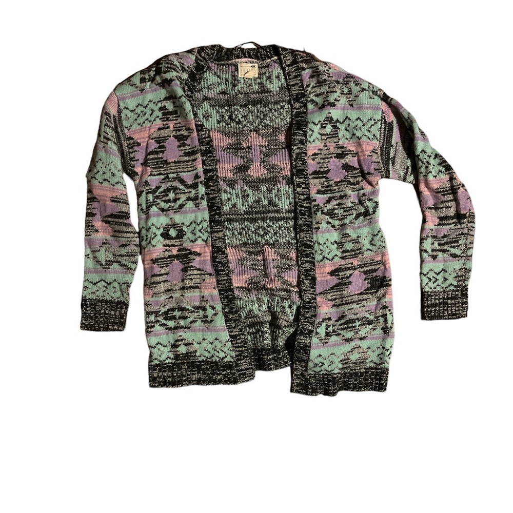 Vintage Pacsun Multicolored Aztec cardigan sweater